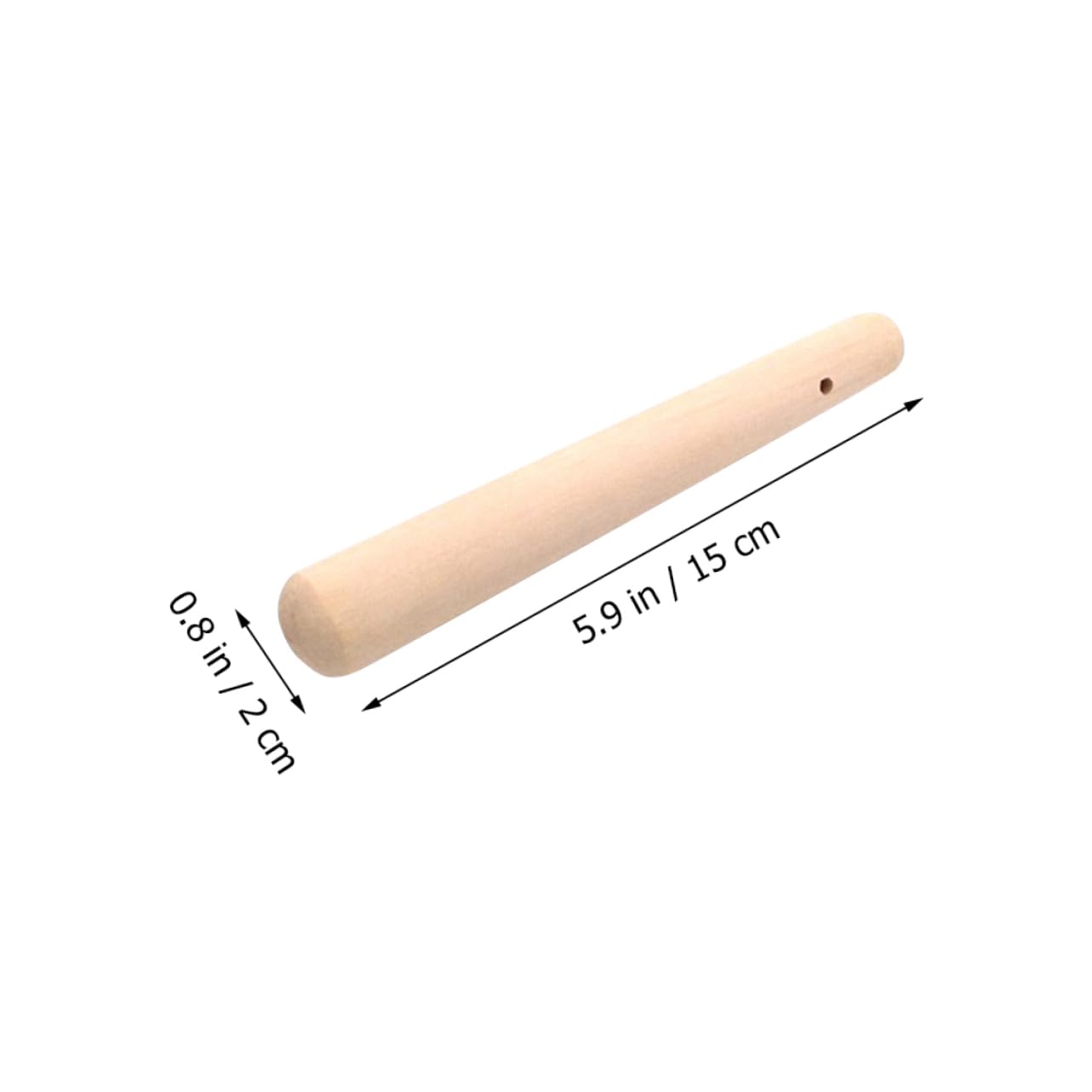 BESPORTBLE 5Pcs Wooden Food Muddler Set for Baby Food Preparation Sturdy Wooden Grinding Sticks for Mashing Fruits and Vegetables Safe for Boys and Girls