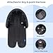 COOLBEBE New 2-in-1 Babybody Supports for Baby Newborn Infants - Extra Soft Stroller Cushion Pads Car Seat Insert, Seasons, Black