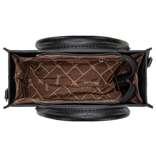 Image of Wrangler 3PCS Purses for Women Tote Bag Crossbody Handbag and Wallet Set with Guitar Strap