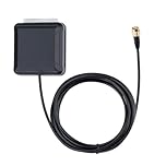 Bingfu Quad-System GNSS Antenna for GPS BeiDou GLONASS Galileo Reception, 28dB LNA High Gain, IP65 Waterproof, SMA Connector, 3-12V Wide Voltage for Automotive, Drone, Marine, IoT Tracking