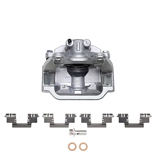 Image of Detroit Axle - Rear Left Brake Caliper for 2007-2018 Chevrolet Silverado 1500 GMC Sierra 1500 Suburban Avalanche Tahoe Yukon Cadillac Escalade Driver Side Disc Brake Caliper Replacement
