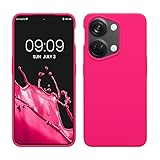 kwmobile Cover per OnePlus Nord 3 5G Custodia - Back Case per Smartphone in Silicone TPU - Protezione Gommata - rosa shocking