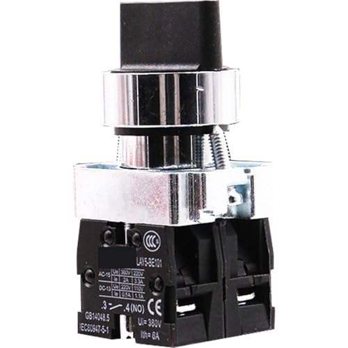 Botón metálico de autorreseteo LAY5s-BD45 resistente de dos posiciones 4