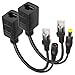 Coaxuhf Passive PoE Injector 5 Pairs Passive PoE Injector and PoE Splitter Kit with 5.5x2.1 mm DC Power Adaptor Connector RJ45 Power Over Ethernet