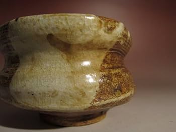 古伊羅保茶碗「譲栗」沓形茶碗 裏千家 八代 又玄斎 一燈花押！7777 古伊羅保茶碗「譲栗」沓形茶碗 裏千家 八代 又玄斎 一