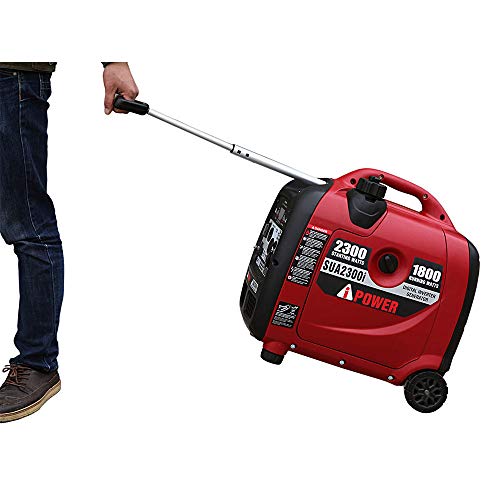 A-iPower SUA2300i A- 2300-Watt Inverter Generator with Mobility Kit Parallel Ready for Double Power Ultra Quite