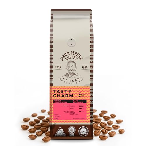 Tasty Charm Colombian Specialty Coffee – Medium Roast Whole Bean – 100% Arabica