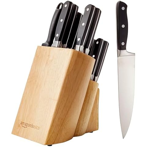 Amazon Basics 18-Piece Kitchen Knife Set Cover