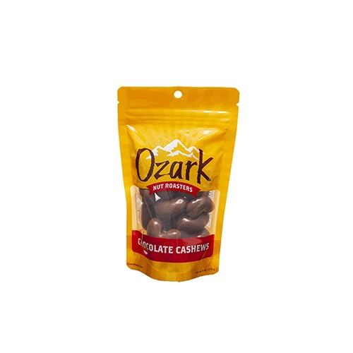 Miniatura 8 de OZARK NUT ROASTERS, 16 onzas, anacardos de chocolate, nueces saborizadas, maní confitado gourmet de clase mundial, paquete resellable