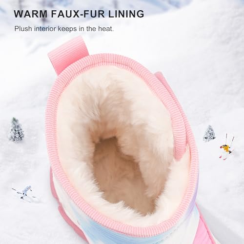 Stelle Toddler Snow Boots Boys Girls Winter Cold Weather Waterproof Non Slip Warm Shoes for Little Kids3