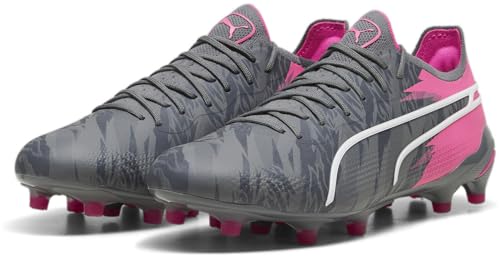 Puma Mens King Ultimate Rush Firm GroundArtificial Ground Soccer Cleats - Grey, Pink2