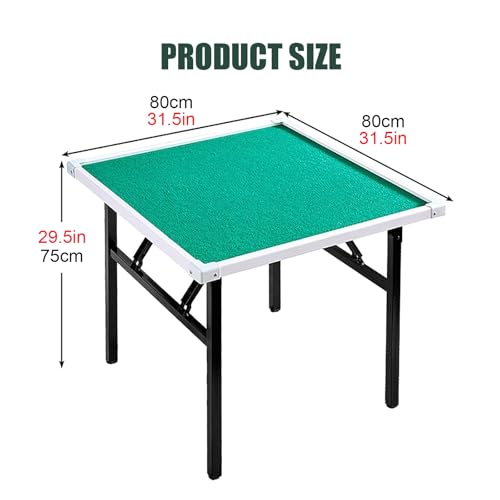 Table de mahjong pliable hauteur 74,9 cm pour optimiser le rangement