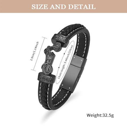 XSMZB Motorcycle Cremation Bracelet for Ashes Stainless Steel Urn Ashes Holder Memorial Jewelry Braided Leather Wristband Cuff Bangle Keepsake for Men2