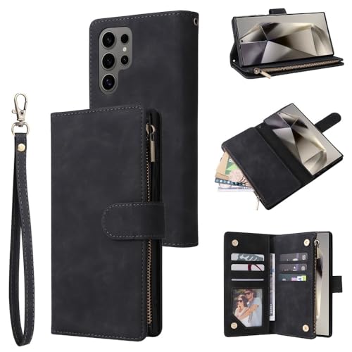 Étui à rabat en cuir rétro pour Galaxy S20, la protection noire élégante
