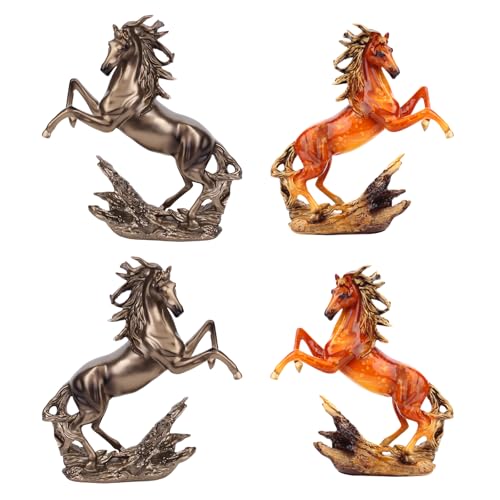 Statuette de cheval détaillée en résine pour collectionneurs exigeants