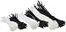 AmazonBasics Assorted Self-Locking Nylon Cable Zip Ties (6, 8, and 12 Inch), 300 Pack - Black and White