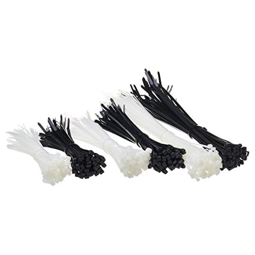 AmazonBasics - Bridas de nailon, varias longitudes de 15 cm, 20 cm y 30 cm, color blanco y negro