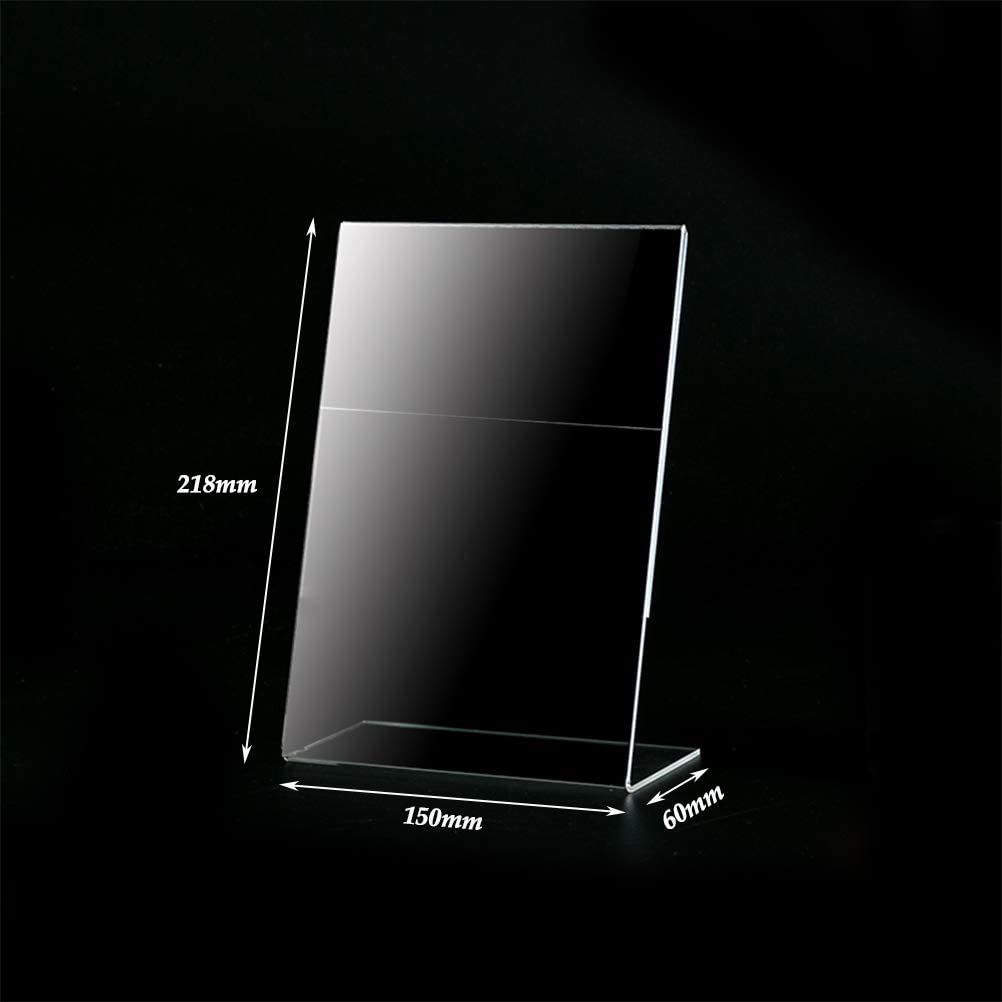 Buy YOTINO 5 Packs Sign Holder A5 Clear Acrylic Poster Menu Holder Lean