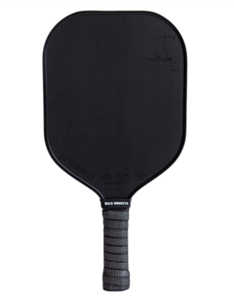 Wild Monkeys"Pit Viper Ghost Wide Body Lightweight Raw T700 Carbon Fiber Pickleball Paddle