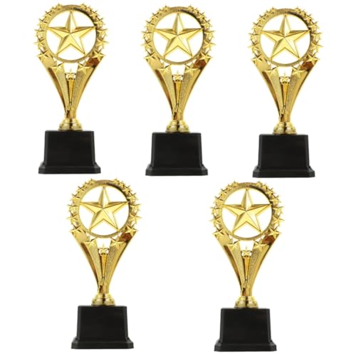 BESPORTBLE 5Pcs Jogo Troféu Escola Campo Dia Troféu 1º Prêmio Troféu Troféus Meninos Meninas Competi