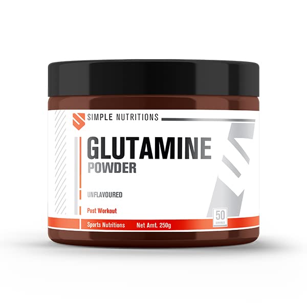 Glutamine Unflavoured 250 g I Aromasız L-Glutamin Tozu I 50 Servis I Servis Başına 5000 mg L-Glutamin