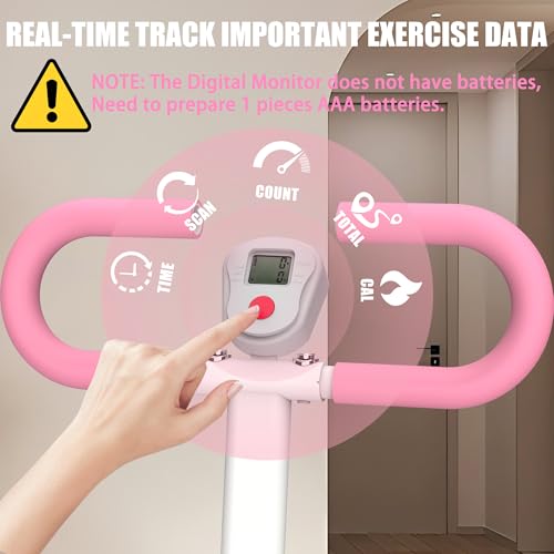 Stair Stepper for Home,Vertical Climber Workout Machine,Stair Stepper with Handlebar for Full-Body Exercise Stair Stepper with Stable Frame Adjustable Handlebar (Pink)