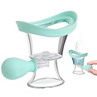Augenspülbecher, Silikon Augenspülset Augenreiniger Manuelles Luftdruck Augenreinigungsbecher Werkzeug Tragbares Augenpflegegerät zur Beruhigung müder Augen Sauberer Augenstaub Make up Reizstoffe