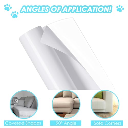 Kratzfolie Katzen Selbstklebend, Katzen Kratzschutz Sofa Transparent, Kratzschutz Wand, Kratzschutzfolie, Couch Katze, AntiKratz Tape für Möbel Couch Sofa Wand Tür Schutz