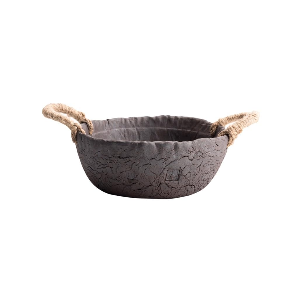 Obst-Servierplatte Handgemachte Obstteller Chinesische Zen Obstteller Kreative Wohnzimmer Haushalt Snackplatte Keramik Obstteller Obstteller