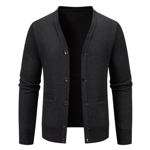 Jersey hombre invierno cálido con cuello chal contra el frío diario 3
