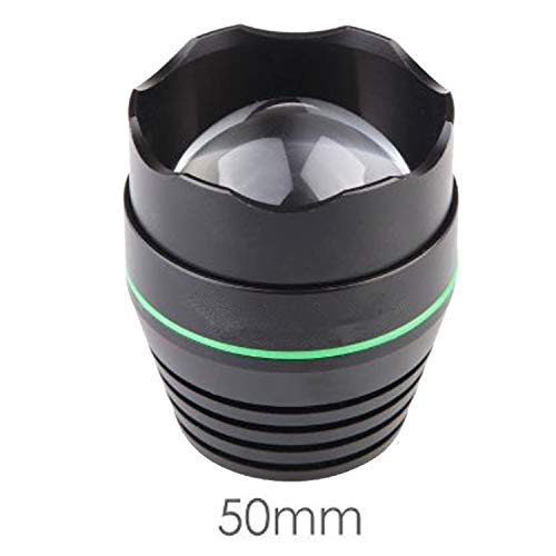 Uniquefire 1508 T50(50Mm) Flashlight Convex Lens Head, Lamp/Torch's Head Rechangeable Head Replacement Zoomable Head Lens For Uf 1508 Flashlight/Torch (Only Head Lens, Not Included Flashlight #TOP2