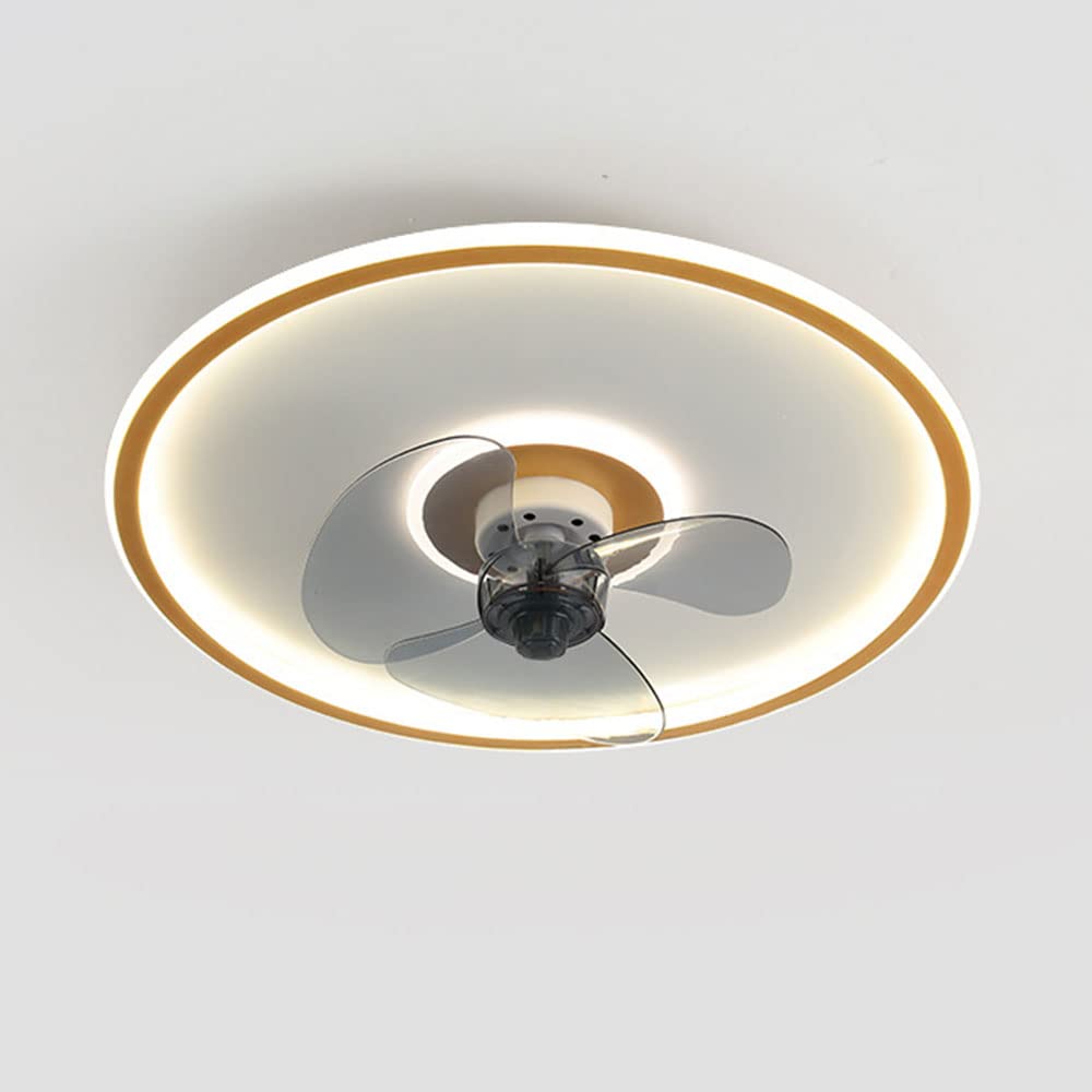 Ventilateur de plafond muet à 3 vitesses et éclairage LED variable pour chambre