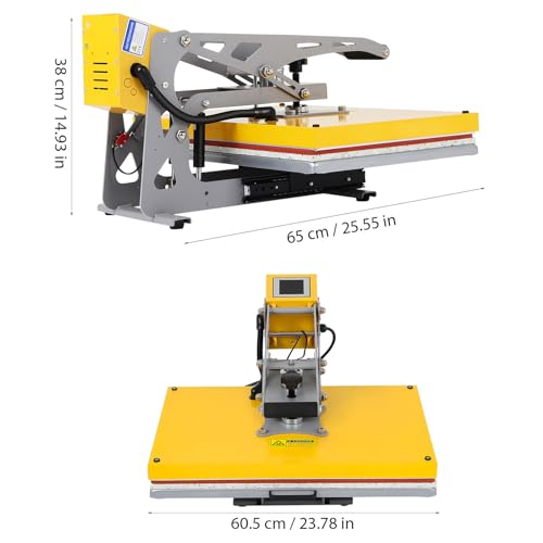 Heat Press Machine para camisetas 40x60cm 2000W 110V miniatura 4