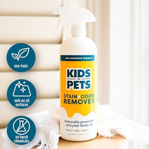 Image of KIDS 'N' PETS Stain & Odor Remover for Carpet, Fabric & Furniture, 32 oz | Dog Pee & Cat Urine