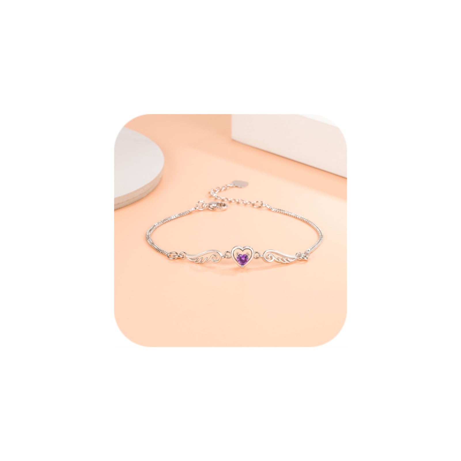 925 Sterling Silver Bracelet for Women 2025 Trendy Adjustable Love Heart Diamond Bangle Jewelry Gift for Her