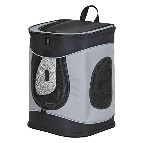 Image of Trixie William Pet Carrier Backpack for Dogs & Cats, Soft-Sided Travel Carrier with Mesh Ventilation, Airline Friendly Portable Pet Backpack, Comfortable Shoulder Bag for Small Dogs, Cats & Puppies
