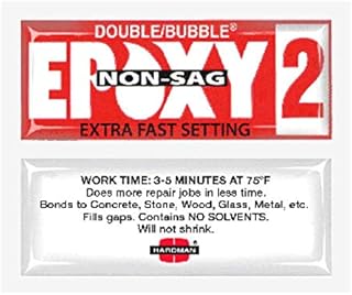 Tools & More Hardman Double Bubble Red Epoxy2 - Extra Fast Setting (3-5 Minute) Non-Sag/No-Drip (Thixotropic) Epoxy Gel 50 Packs (#04008) Model: 4008