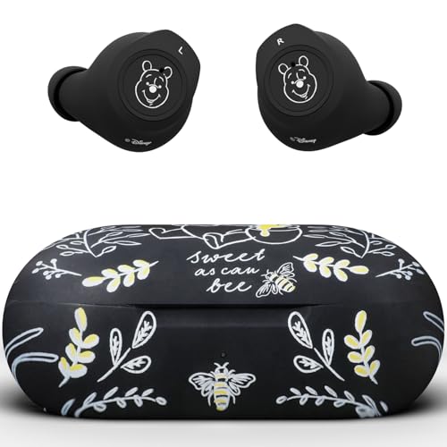 Image of Disney Winnie The Pooh Bluetooth Earbuds w /Charging Case- Wireless Headphones w /Built-in Mic+ Up to 30 Hrs Playtime- Winnie The Pooh Gifts for Women, Men, All Fans of Winnie The Pooh Stuff