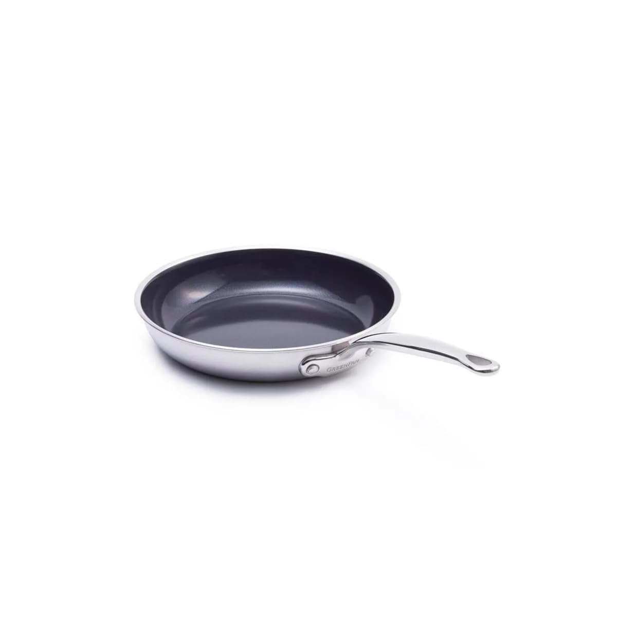 B&Q -  Premiere 3-Ply Stainless Steel Non-Stick 30Cm Frypan