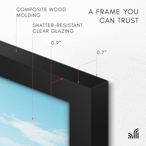 Image of Americanflat Picture Frame - Engineered Wood - Black, 14X16 (Pack of 10)