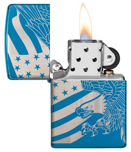 Encendedor Zippo diseño patriótico azul miniatura 3