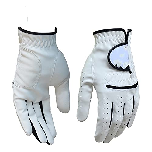 Guante Golf,Guante De Golf 1 Par De Guantes De Golf Resistencia De Desgaste Suave De Los Hombres Guantes De Deportes De Izquierda Y Derecha