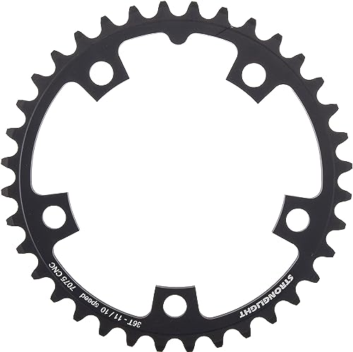 Plateau Stronglight 10/11V ALU 7075 Type S 110 mm contre les sauts de chaîne