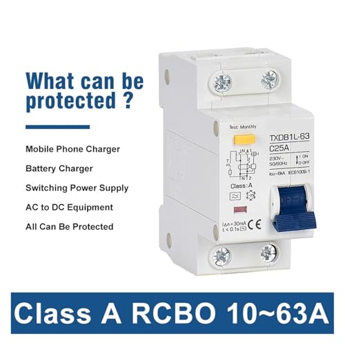 Disjoncteur différentiel Type A 40A haute performance pour tableau AC220V