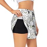 Short pour femme avec poches : le short d'entraînement pour femme a une poche élastique intégrée sur le côté droit de la doublure intérieure. Ce sac est parfait pour ranger votre téléphone portable ou d'autres petits objets, ce qui vous permet de vous déplacer librement sans vous soucier que vos affaires ne glissent