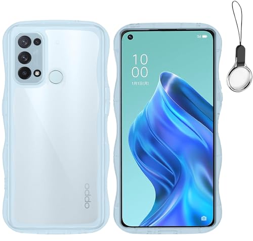 Amazon.co.jp: HILEGENER for OPPO Reno5 A かわいい ケース うねうね
