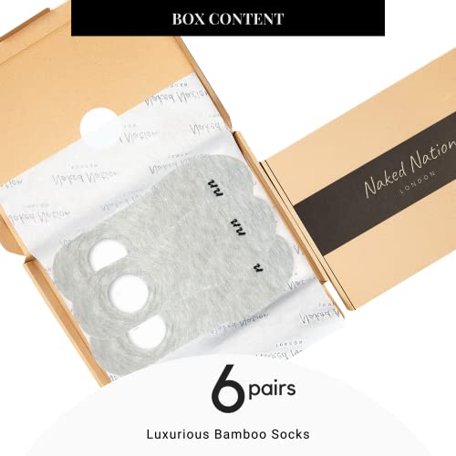 No Show Bamboo Socks - 6 Pairs, Luxury Non-Slip, Super Soft & Breathable Trainer Socks for Men & Women4