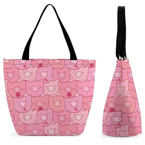 Sac pour femme cochon de dessin animé spacieux fini le manque de place en voyage