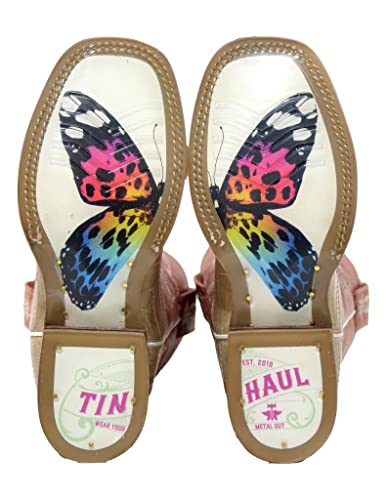 Tin Haul Western Boots Girls Rainbow 1 Child Tan 14-018-0077-0891 TA3