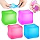 4 Stück Squishy Stressbälle Antistressball, Stressbälle Doh Fidget Cube, Regenbogen Squeeze Bälle Quetschball für Erwachsene ADHS, Angst, OCD Angst abbauen und Beruhigung